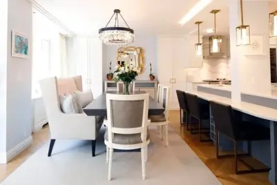 Transitional Dining Space in the Upper East Side — Interior Design & Decorating project by DLT Interiors-Debbie Travin