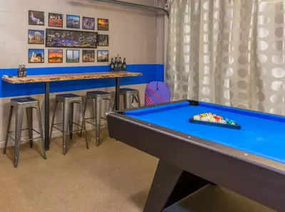 Condo Getaway Game Room Garage — Interior Design & Decorating project by Lenore King Luxury Interiors