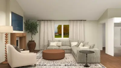 Elevated Ceilings - Living Room Transformation — Interior Design & Decorating project by AEIR Interiors