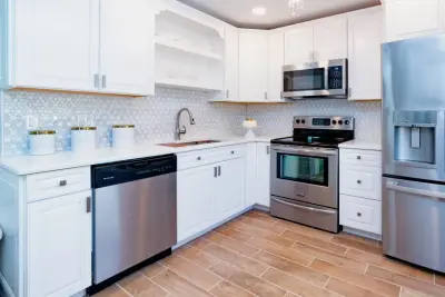 Venetian Coastal Kitchen and Bathroom Renovation — Interior Design & Decorating project by Lenore King Luxury Interiors