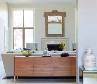 Cozy Modern Living Room — Interior Design & Decorating project by A. Klein Interior Design LLC