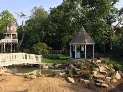 Sound Shore Pond - Landscape Construction in Wading River, NY