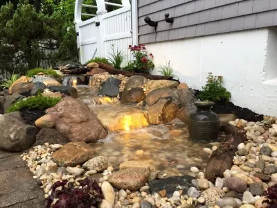 Sound Shore Pond - Landscape Construction in Wading River, NY