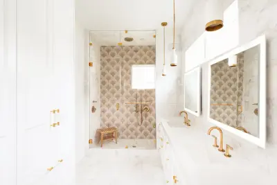 Annie Street West Bathroom — Interior Design & Decorating project by Patrice Nichole Studio