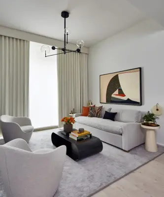Contemporary One-Bedroom West Village Retreat — Interior Design & Decorating project by Tina Ramchandani Creative
