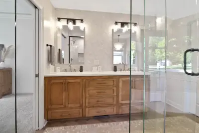 Weston Ridge - Main Bathroom — Interior Design & Decorating project by Salted Hue, LLC