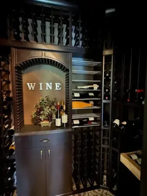 Wine Storage Room — Interior Design & Decorating project by Kat's Eye Interior Design, LLC
