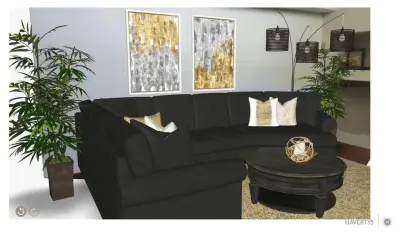 Woodruff in Grey and Gold — Interior Design & Decorating project by Danielle Unser