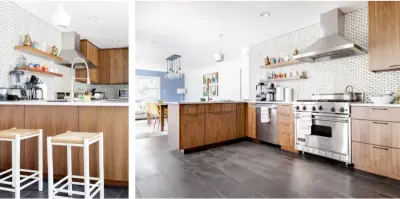 Mid Century Kitchen of Woodstock — Interior Design & Decorating project by Nest Design Studios
