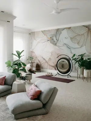 Yoga Space — Interior Design & Decorating project by Curated By Kellar Design