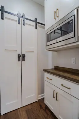 Classic Lakeside Kitchen and Bathroom Remodel by Phase One Design