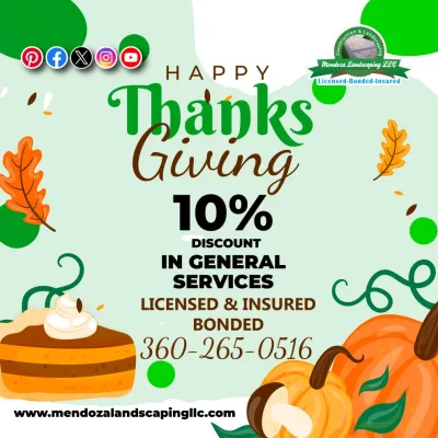 Happy Thanksgiving day! by Mendoza Landscaping LLC
