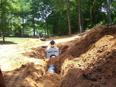 A.T. Allen School, Cabarrus County Educational Institution — Driveway Repair & Paving project by Peterson Grading & Excavation Inc.