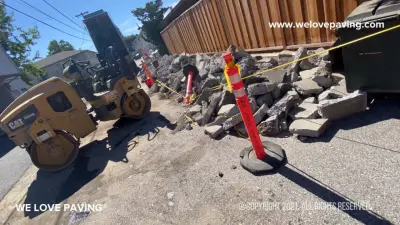 Paving asphalt and concrete for apartments in Santa Clara, California — Driveway Repair & Paving project by We Love Paving
