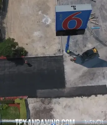 Asphalt Repair Project at Motel 6 in Austin, TX by Texan Paving by Texan Paving