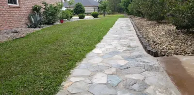 Rock Pathway — Driveway Repair & Paving project by Southern Shores Hardscape/Paver Design
