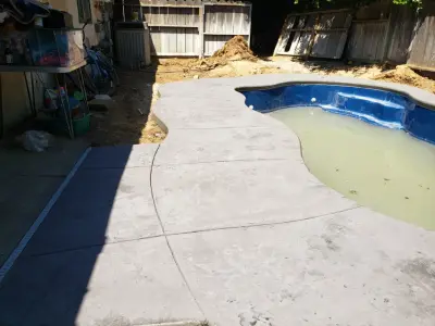 deck around the pool — Driveway Repair & Paving project by Craftsman Construction Lic.1030935