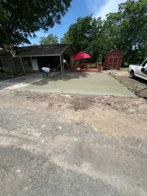 McCarthy Vehicle Shelter — Driveway Repair & Paving project by Shark Concrete Services