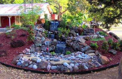 Pondless "Disappearing" Waterfalls — Landscape Construction project by Sublime Water Gardens in Fort Worth