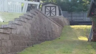 Retaining Structures, Blocks & Railroad Ties — Driveway Repair & Paving project by Camps Contractors LLC