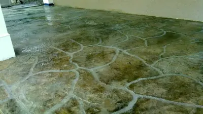 Textured Concrete Overlay — Driveway Repair & Paving project by Matrix Concrete Systems, LLC