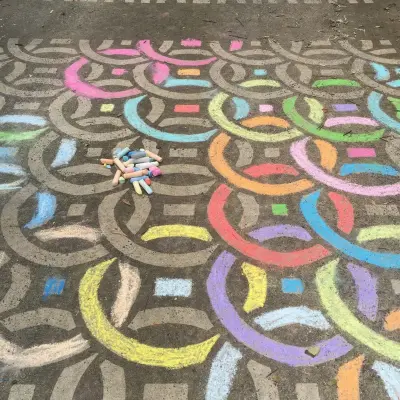 CLT CONNECTIONS - HANDMADE STENCIL — Driveway Repair & Paving project by Driveway Art CO.