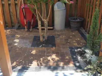 Back Patio Paver Installation in Destin — Driveway Repair & Paving project by Saddi - Cleaning & Construction INC