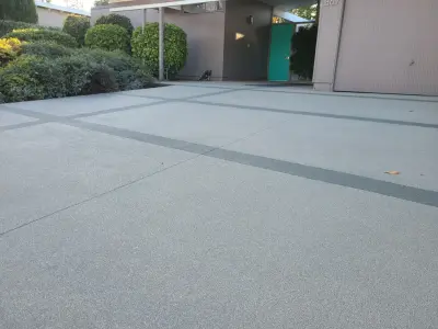 Eichler permeable concrete PerkTop driveway — Driveway Repair & Paving project by Pervious Products