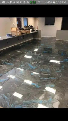 Reflective Epoxy Flooring — Driveway Repair & Paving project by Enduracrete