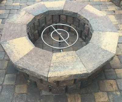 Fire Pit — Landscape Construction project by Sunny Landscaping