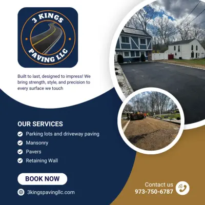 3 Kings Paving LLC - Tile & Stone Installation Services in Randolph, NJ