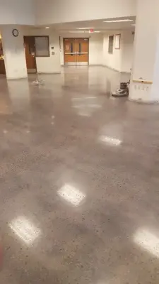 Polished Concrete at Orchard Farms High School — Driveway Repair & Paving project by Enduracrete