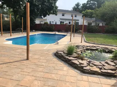 Swimming Pool Area Initiative — Driveway Repair & Paving project by All American Asphalt & Construction, LLC
