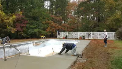 Swimming Pool Patios — Driveway Repair & Paving project by Doug Dickerson Concrete