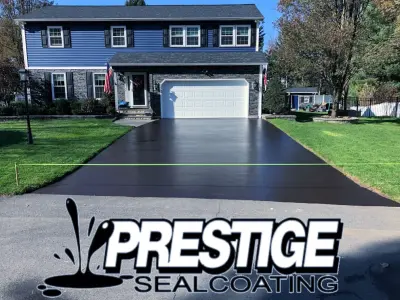 Home Sealcoating — Driveway Repair & Paving project by Prestige Sealcoating & Striping LLC