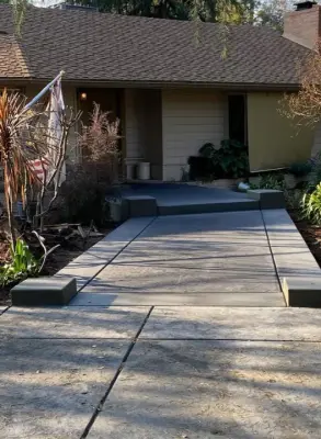Textured Concrete Pathway — Driveway Repair & Paving project by Alvizar Juan Salvador Garcia