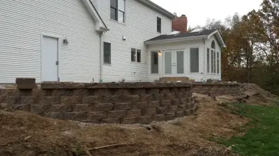 Retention Barriers — Driveway Repair & Paving project by BuildPro Concrete Inc. Of St. Louis