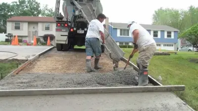 Concrete Driveway in San Fernando, CA — Driveway Repair & Paving project by Nelson Bricks