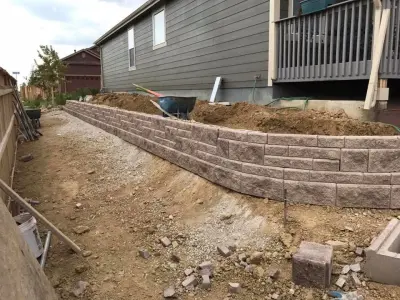 Retaining Wall Construction in San Fernando, CA — Driveway Repair & Paving project by Nelson Bricks