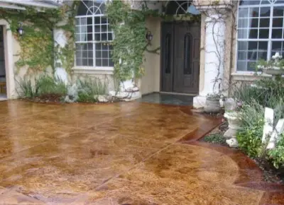 Colored Concrete by Texas Concrete Restoration