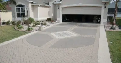 Concrete Stamping Services in Glendale, CA — Driveway Repair & Paving project by Brooks Stone