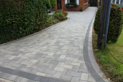 Textured Pathways — Driveway Repair & Paving project by M Cooper Concrete Construction