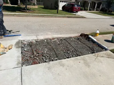 Concrete Driveway Repair — Stone & Concrete Installation project by Gonzalez Construction Co