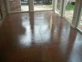 Concrete Stained with Acid — Stone & Concrete Installation project by Custom Concrete Designs/Solidify Concrete Studios