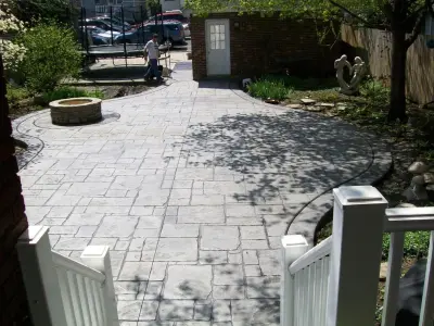 Outdoor Patio Spaces — Stone & Concrete Installation project by T & H Foundations And Concrete Services