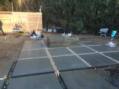 Outdoor Space Renovation — Stone & Concrete Installation project by DiBara Masonry