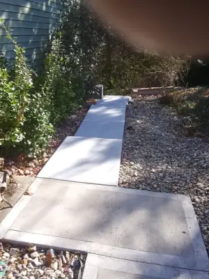 Entrance Pathway and Backyard Steps — Stone & Concrete Installation project by Quality Concrete LLC.