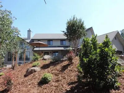 Before and After Scenarios — Stone & Concrete Installation project by Hillstone Landscape And Grading