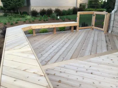 Cedar Deck Construction by Twin Oaks Landscape, Inc.