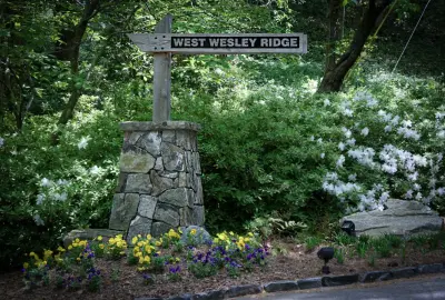 Updated Street Sign Column — Stone & Concrete Installation project by A G S Hardscapes INC